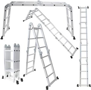 OxGord Aluminum-Multi-Folding-Ladder