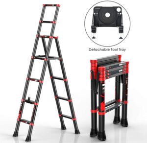CharaHOME Telescoping Ladder 